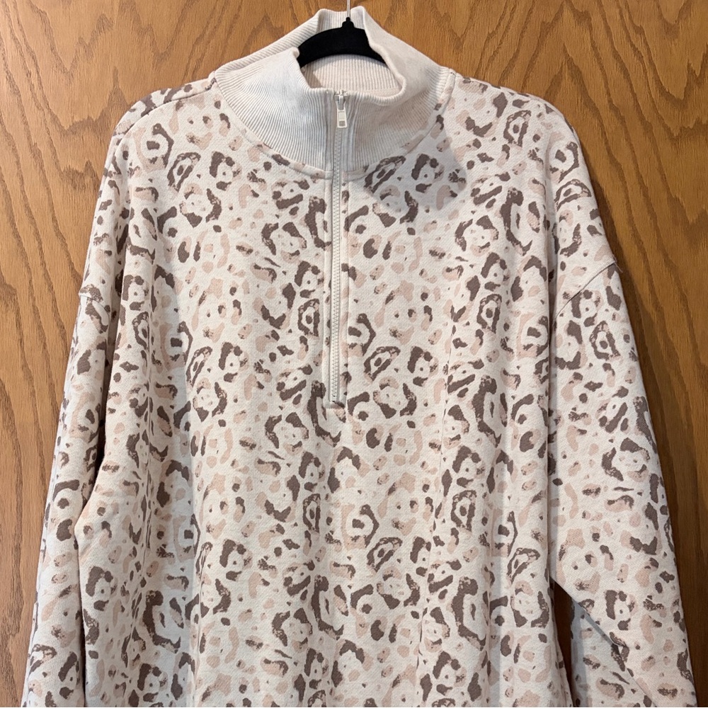 Aerie Leopard Print Sweatshirt - Picture 2 of 5